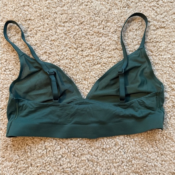 Aerie Green Triangle Bralette Soft Stretch Comfort - Picture 4 of 4